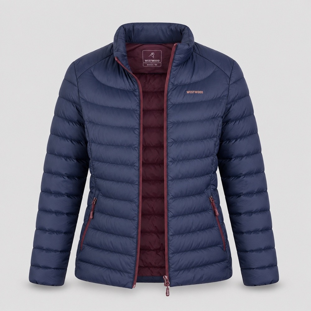 Westwood Puffer Jacket Size M Navy Blue Lightweight Minimalist Techwear Hiking